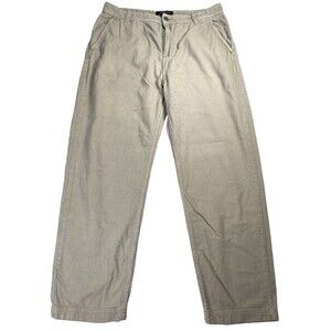 Cotton On Corduroy Pants Men's 36 Beige Cotton Slash Pockets Loose Fit High-Rise